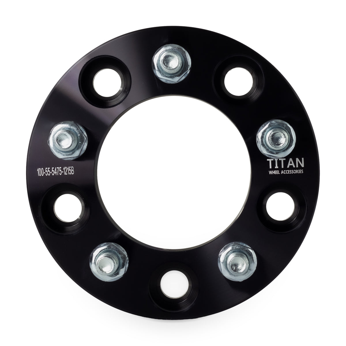 1" (25mm) 5x5 (5x127) to 5x4.75 (5x120) Wheel Adapters | 12x1.5 Studs — front view