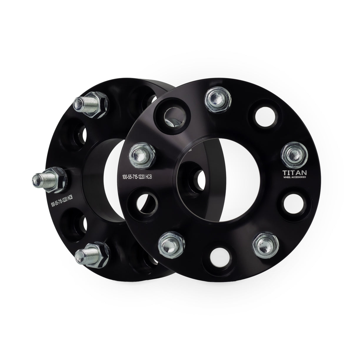1" (25mm) Wheel Spacers for Jeep Grand Cherokee Commander Wrangler | 5x5 | 71.5 Hubcentric |1/2x20 Studs — pair of 2