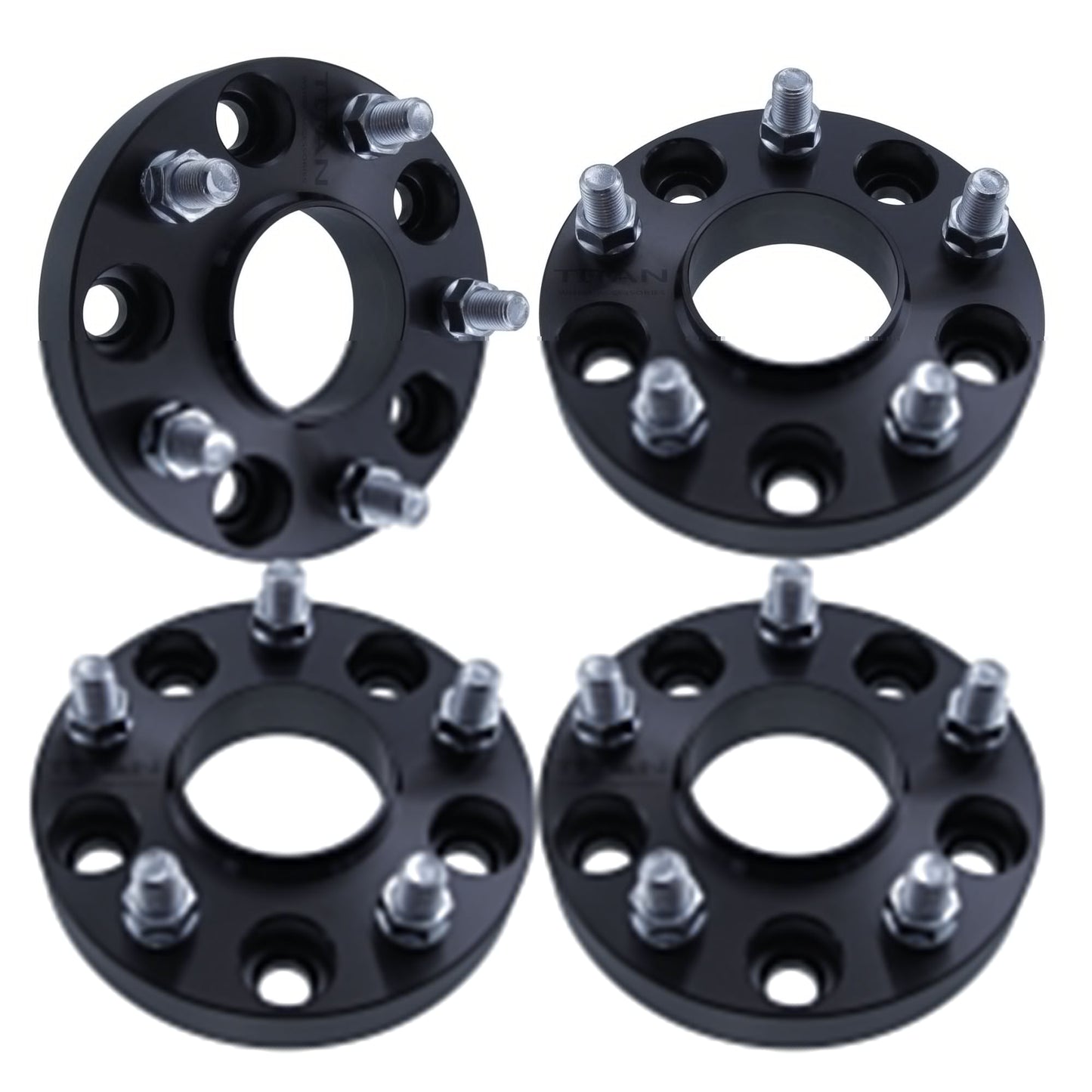 1" (25mm) Wheel Spacers for Jeep Grand Cherokee Commander Wrangler | 5x5 | 71.5 Hubcentric |14x1.5 Studs |