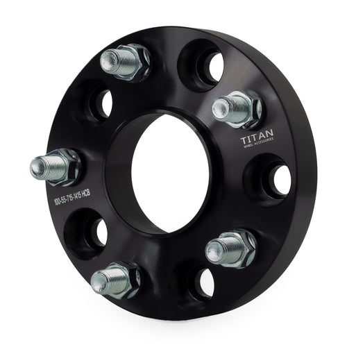 1" (25mm) Wheel Spacers for Jeep Grand Cherokee Commander Wrangler | 5x5 | 71.5 Hubcentric — front three-quarter view