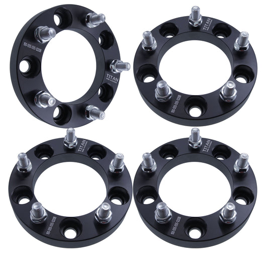 1" (25mm) Wheel Spacers for Dodge Ram 1500 Ford F-100 Bronco Jeep CJ | 5x5.5 (5x139.7) | 1/2x20 Studs |