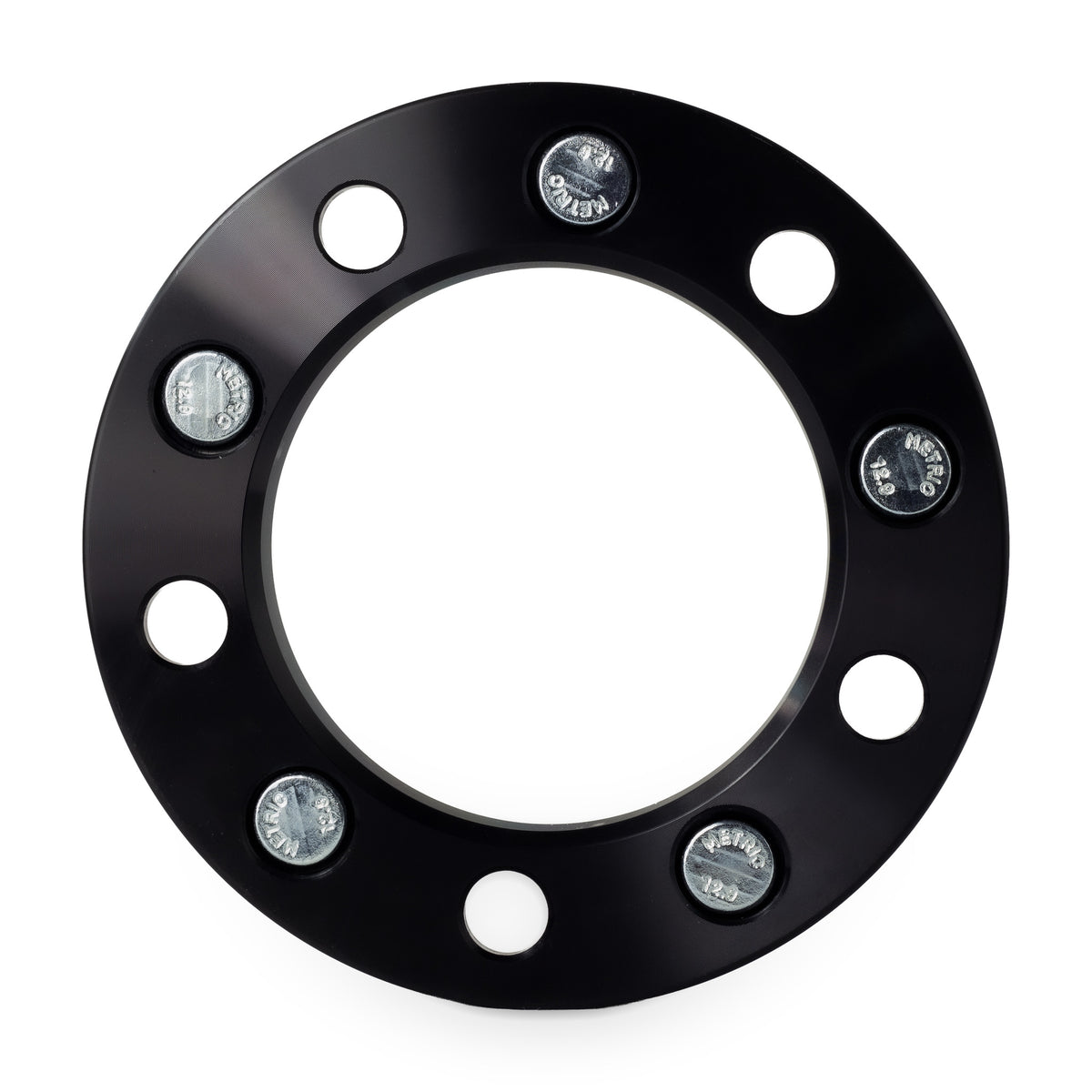 1" (25mm) Wheel Spacers for Dodge Ram 1500 Ford F-100 Bronco Jeep CJ | 5x5.5 (5x139.7) | 1/2x20 Studs — rear view