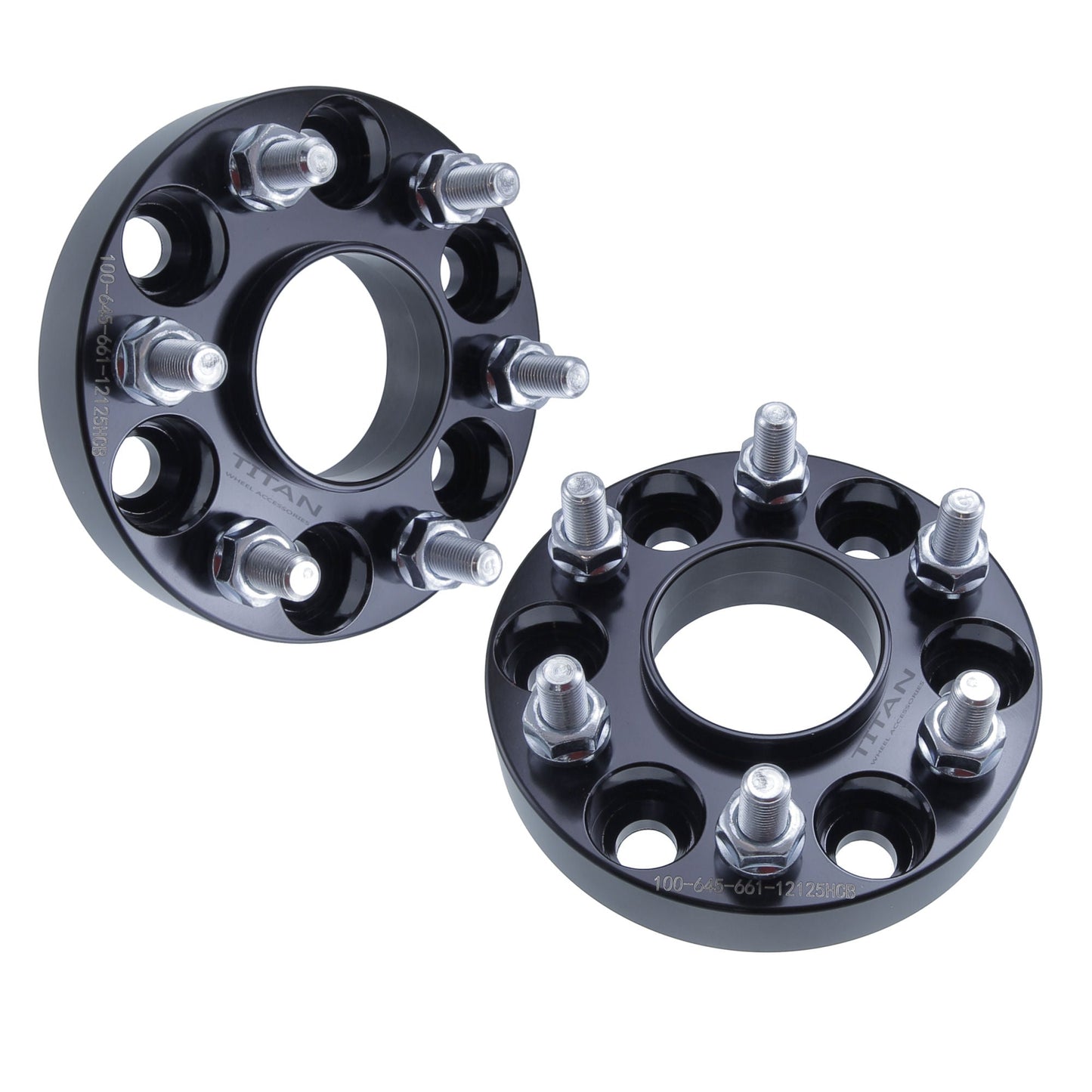 1" (25mm) Wheel Spacers for Nissan Frontier Pathfinder Xterra | 6x4.5 | 66.1 Hubcentric |12x1.25 Studs |