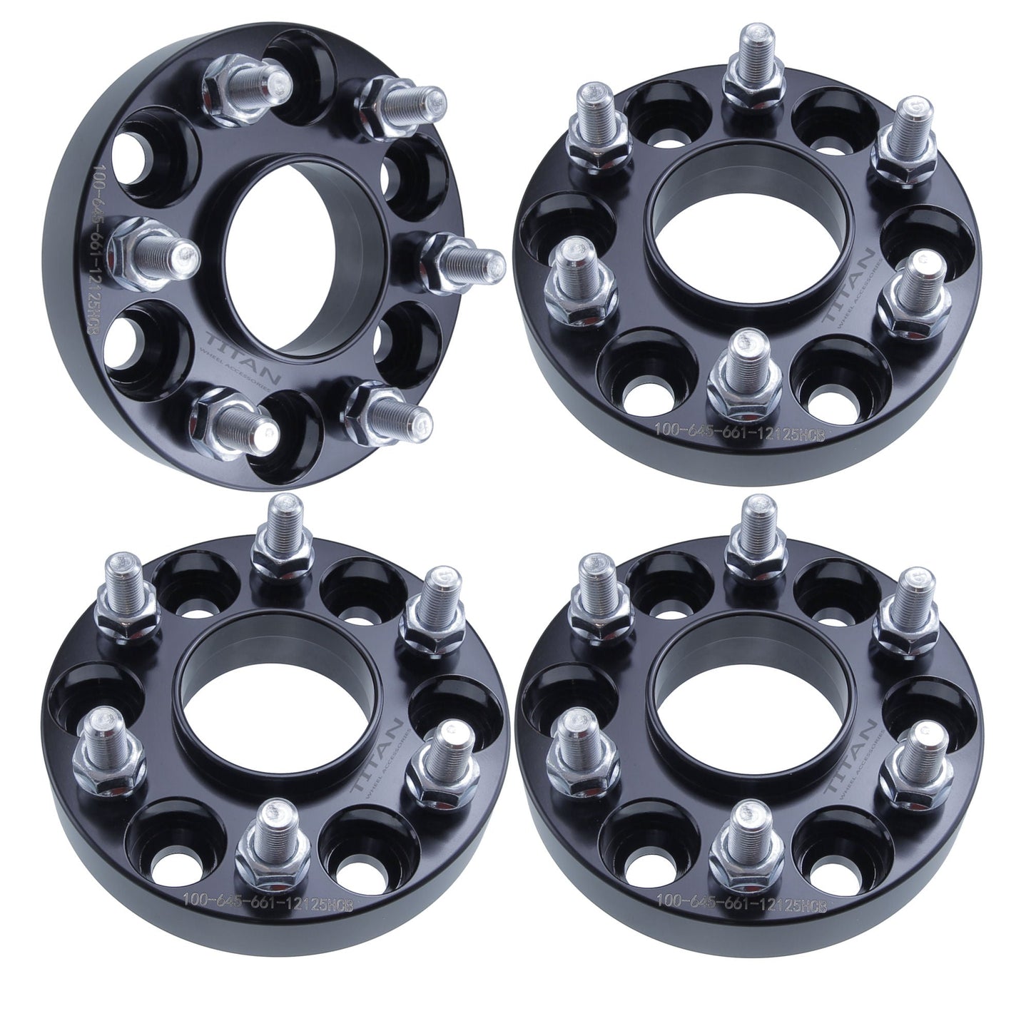 1" (25mm) Wheel Spacers for Nissan Frontier Pathfinder Xterra | 6x4.5 | 66.1 Hubcentric |12x1.25 Studs |