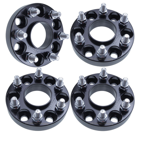 1" (25mm) Wheel Spacers for Nissan Frontier Pathfinder Xterra | 6x4.5 | 66.1 Hubcentric |12x1.25 Studs |
