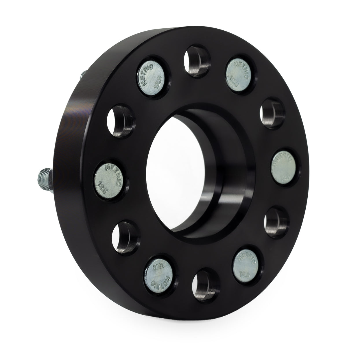 1" (25mm) Wheel Spacers for Nissan Frontier Pathfinder Xterra | 6x4.5 | 66.1 Hubcentric — rear three-quarter view