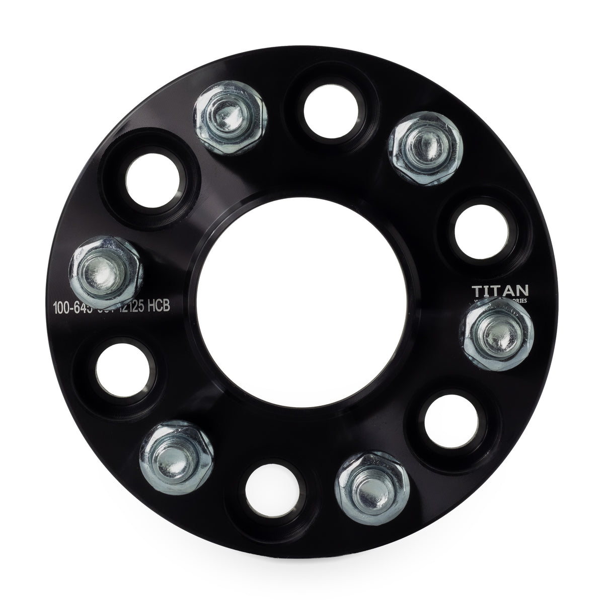 1" (25mm) Wheel Spacers for Nissan Frontier Pathfinder Xterra | 6x4.5 | 66.1 Hubcentric |12x1.25 Studs — front view