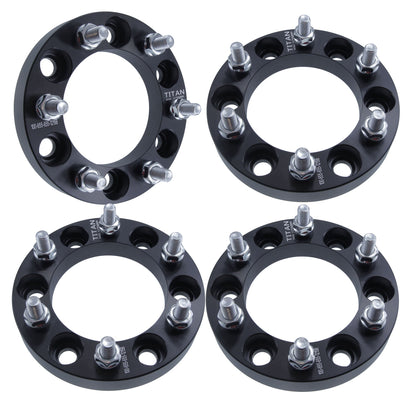 1" (25mm) Wheel Spacers for Dodge Mitsubishi | 6x5.5 (6x139.7) | 12x1.5 Studs |