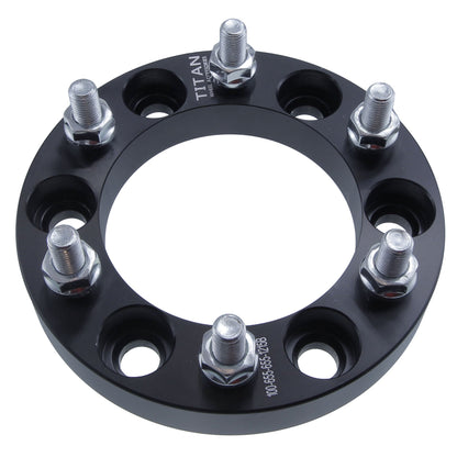 1" (25mm) Wheel Spacers for Dodge Mitsubishi | 6x5.5 (6x139.7) | 12x1.5 Studs |