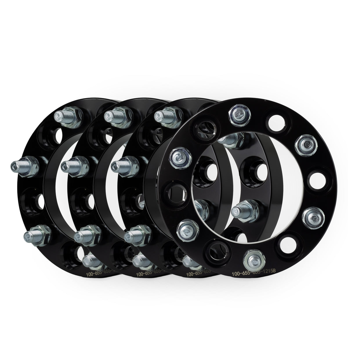 1" (25mm) Wheel Spacers for Dodge Mitsubishi | 6x5.5 (6x139.7) | 12x1.5 Studs — set of 4