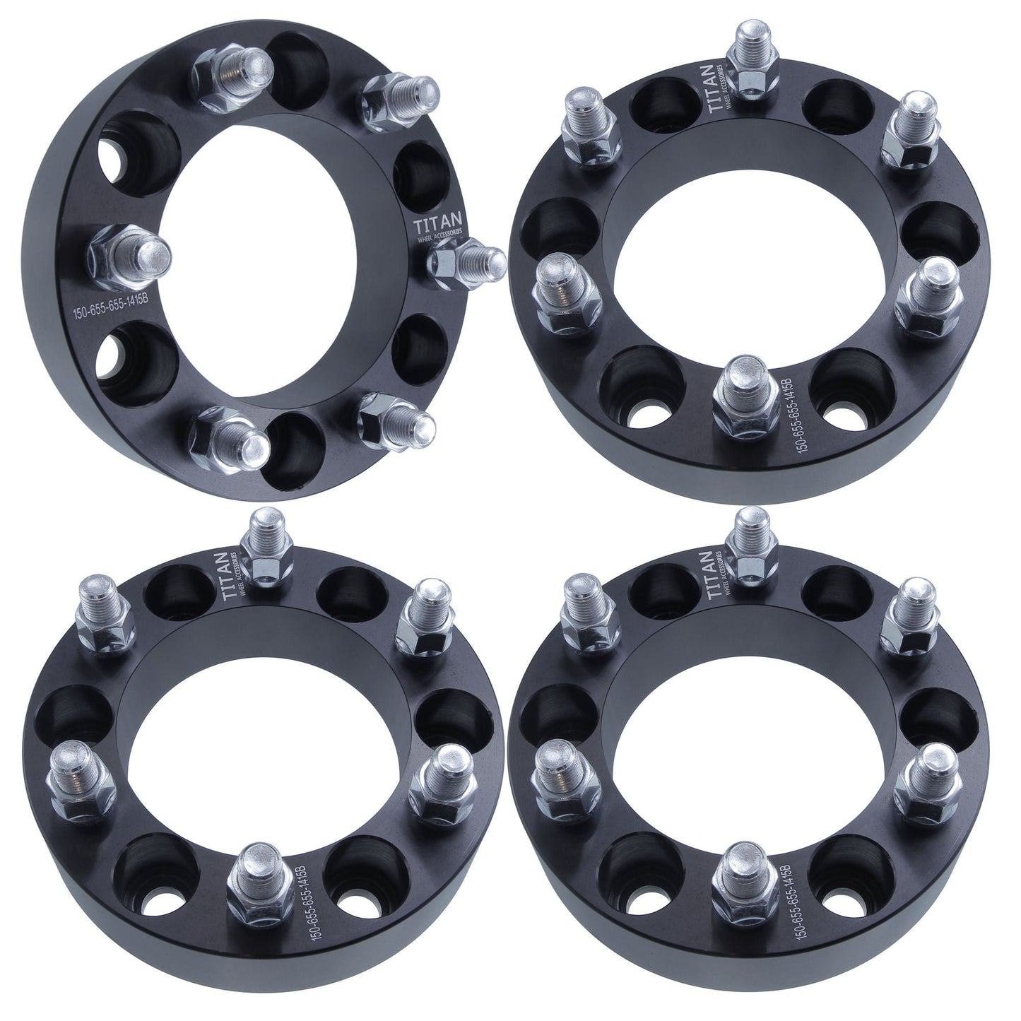 32mm (1.25") Wheel Spacers for Cadillac Chevy GMC Trucks SUV | 6x5.5 (6x139.7) | 14x1.5 Studs |