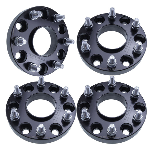 1" (25mm) Wheel Spacers for Infiniti QX56 Nissan Armada | 6x5.5 (6x139.7) | 77.8 Hubcentric |12x1.25 Studs |