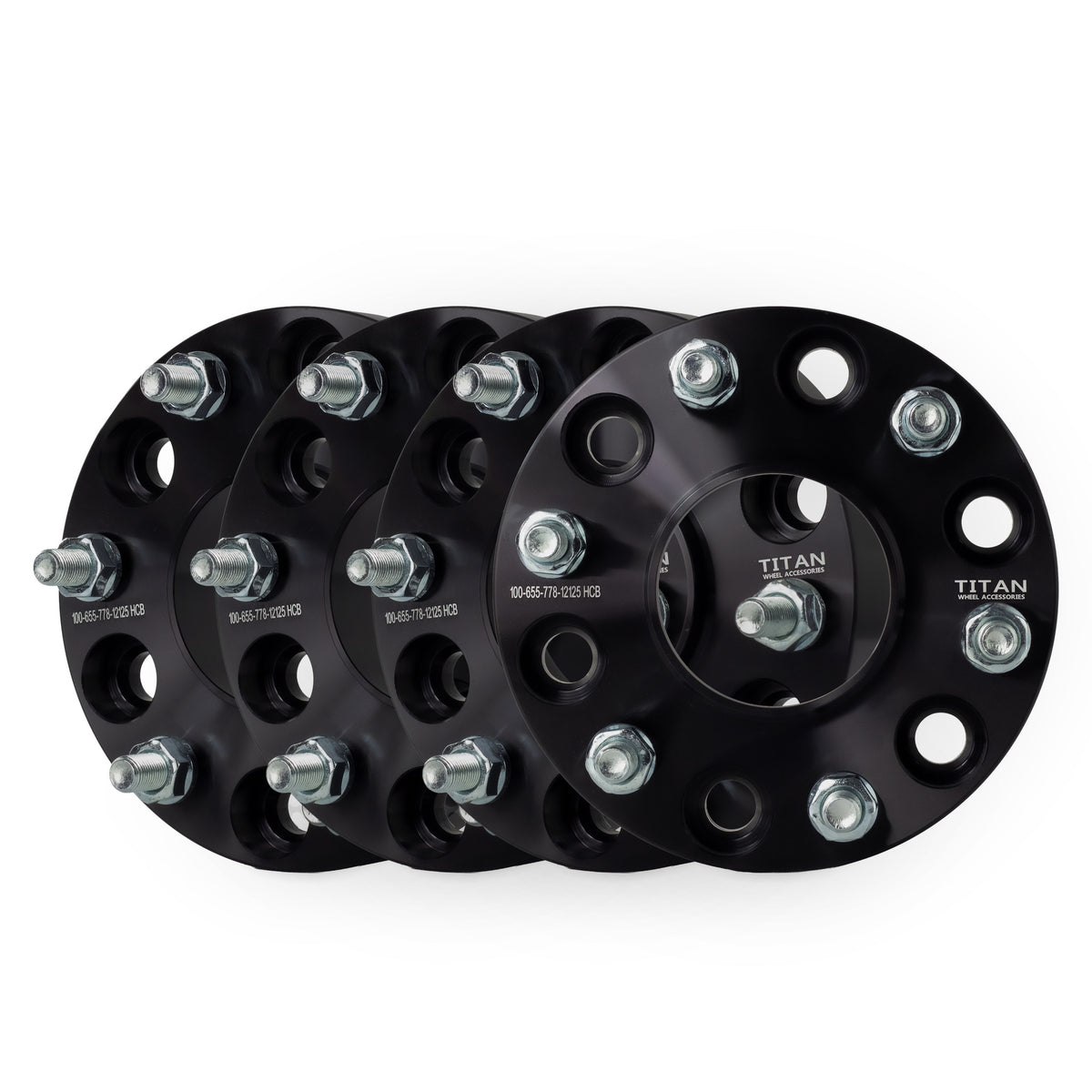1" (25mm) Wheel Spacers for Infiniti QX56 Nissan Armada | 6x5.5 (6x139.7) | 77.8 Hubcentric |12x1.25 Studs — set of 4