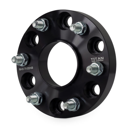 1" (25mm) Wheel Spacers for Infiniti QX56 Nissan Armada | 6x5.5 (6x139.7) | 77.8 Hubcentric — front three-quarter view