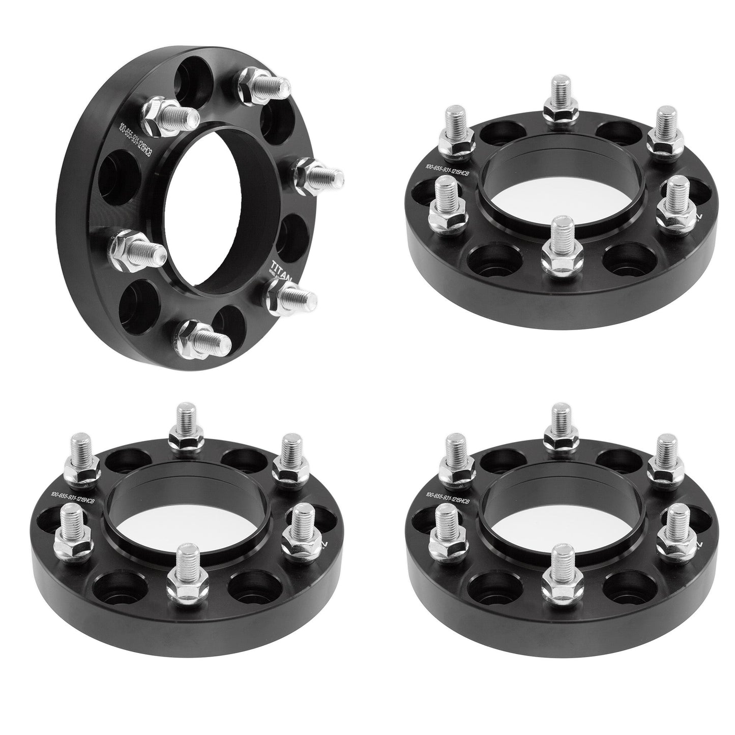 1" (25mm) Wheel Spacers for Ford Bronco 2021-2022 Ranger 2019+ | 6x5.5 (6x139.7) | 93.1 Hubcentric | 12x1.5 Studs |
