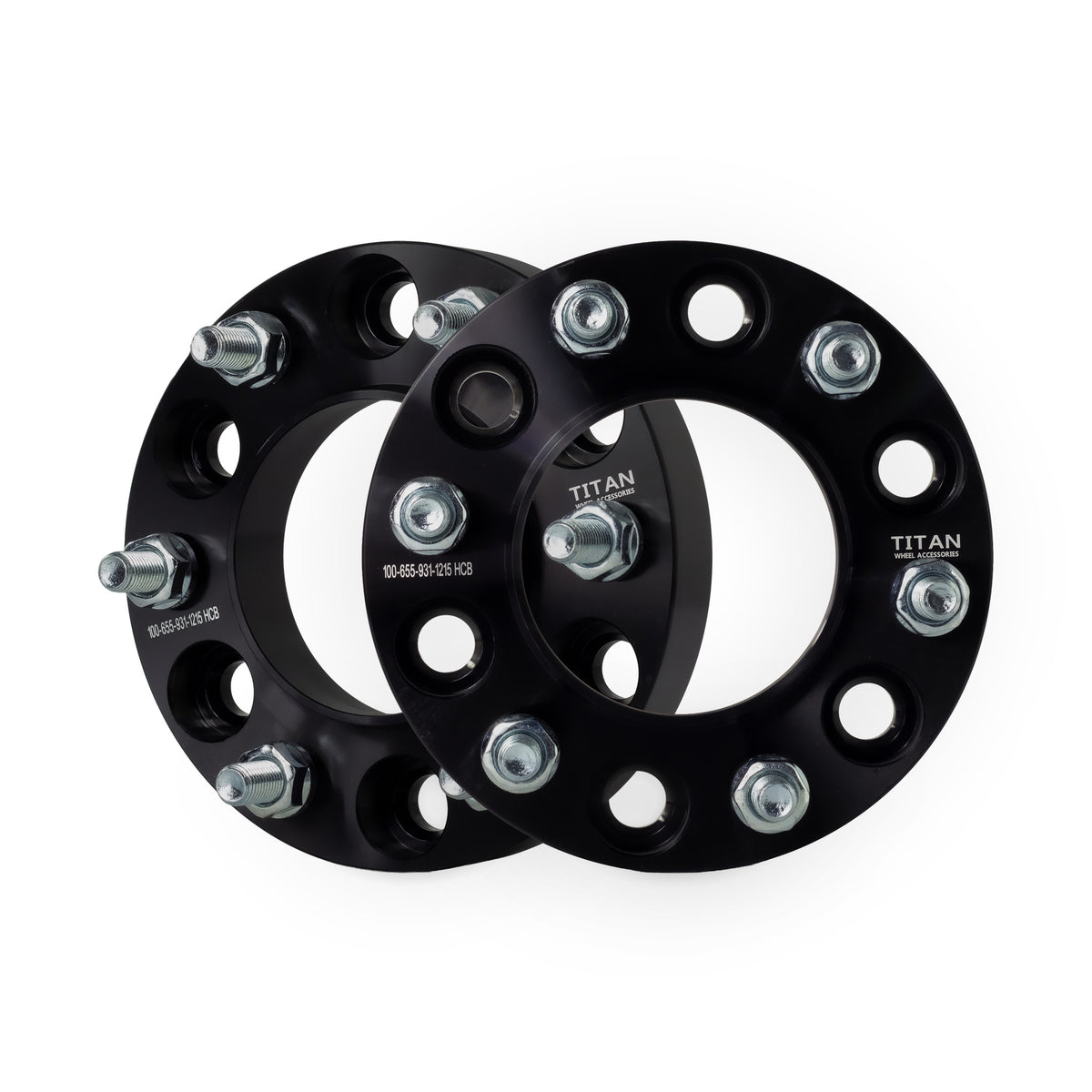 1" (25mm) Wheel Spacers for Ford Bronco 2021-2022 Ranger 2019+ | 6x5.5 (6x139.7) | 93.1 Hubcentric | 12x1.5 Studs — pair of 2