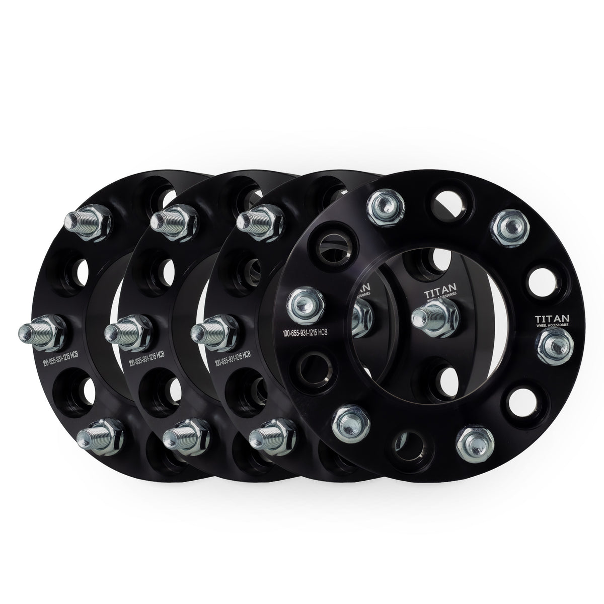 1" (25mm) Wheel Spacers for Ford Bronco 2021-2022 Ranger 2019+ | 6x5.5 (6x139.7) | 93.1 Hubcentric | 12x1.5 Studs — set of 4