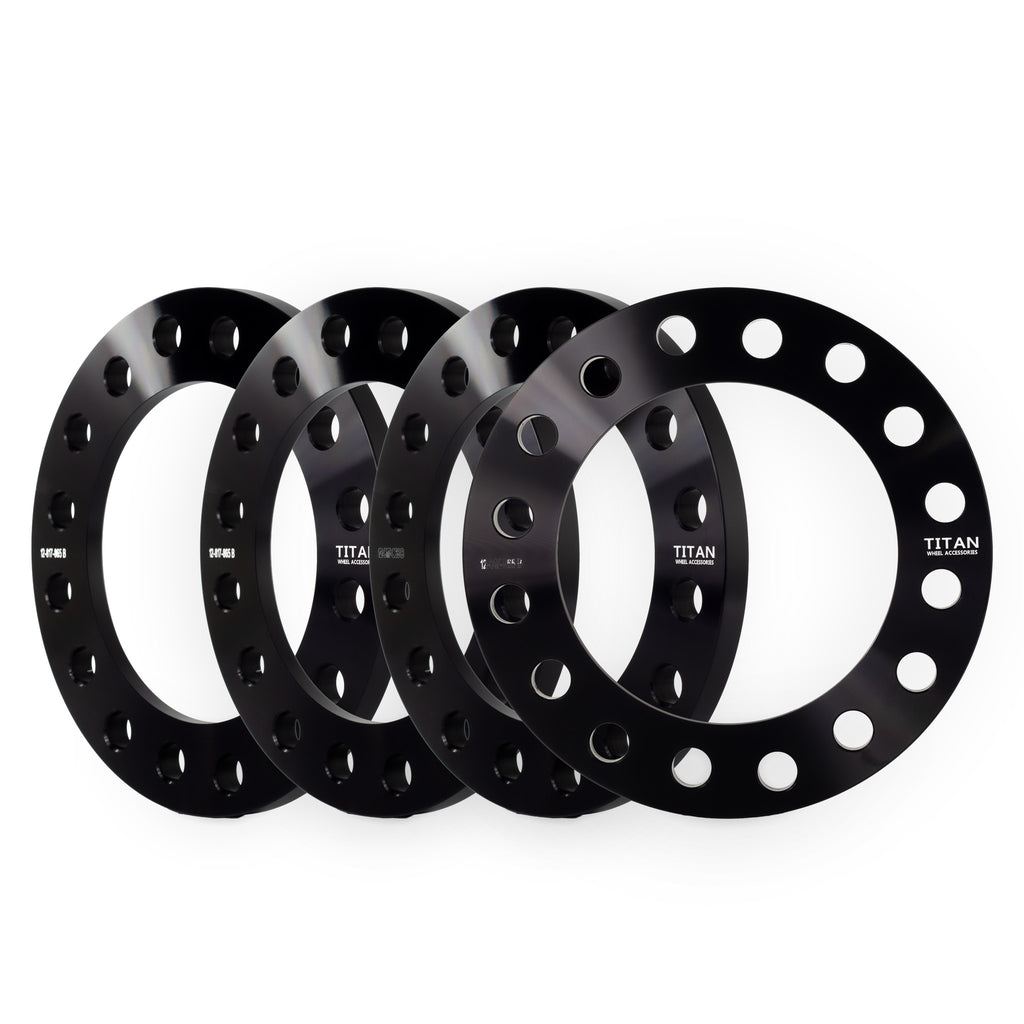 1/2" Wheel Spacers for Ford F250 F350 Chevy GMC Sierra Silverado Dodge Ram | Dual Drilled 8x170 and 8x6.5 — set of 4