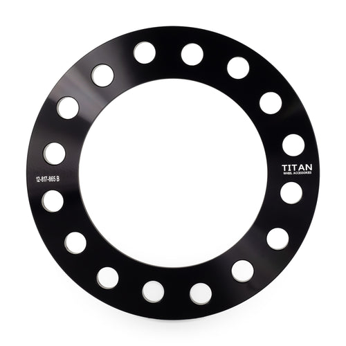 1/2" Wheel Spacers for Ford F250 F350 Chevy GMC Sierra Silverado Dodge Ram | Dual Drilled 8x170 and 8x6.5 — front view