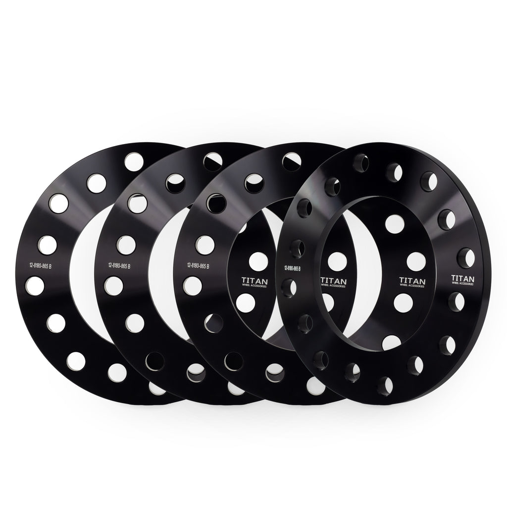 1/2" Wheel Spacers for Chevy GMC Sierra Silverado Hummer Dodge Ram | Dual Drilled 8x180 and 8x6.5 — set of 4