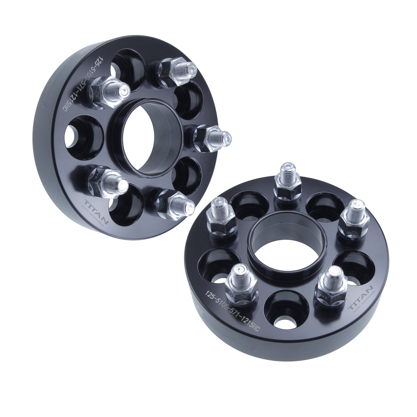 38mm (1.5") Wheel Spacers for VW Golf Jetta Beetle Audi TT | 5x100 | 57.1 Hubcentric |12x1.5 Studs |