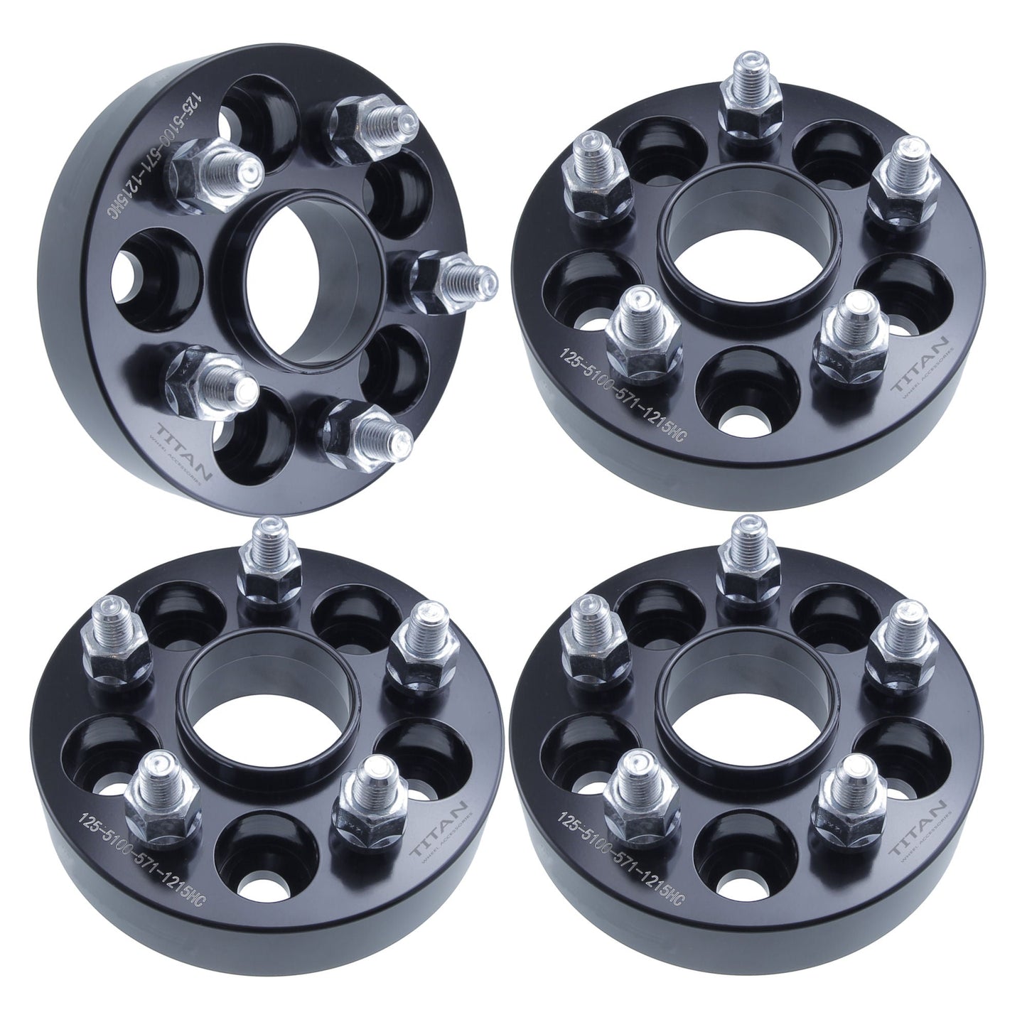 38mm (1.5") Wheel Spacers | 5x100 | 57.1 Hubcentric |12x1.5 Studs |