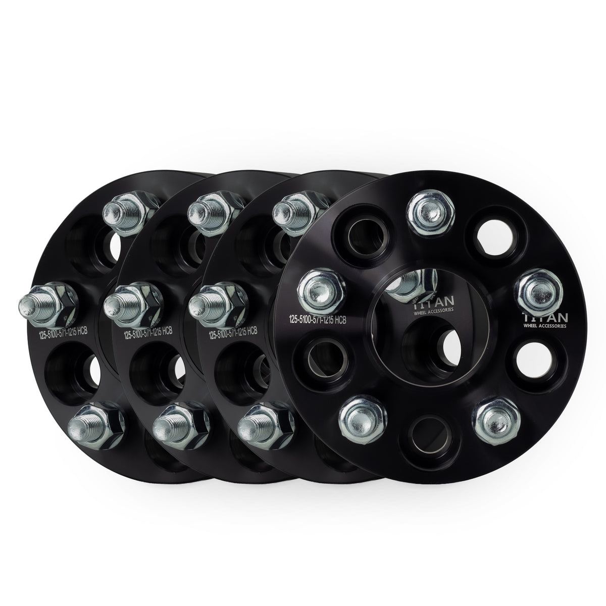 32mm (1.25") Wheel Spacers for VW Golf Beetle Jetta Audi TT | 5x100 | 57.1 Hubcentric |12x1.5 Studs — set of 4