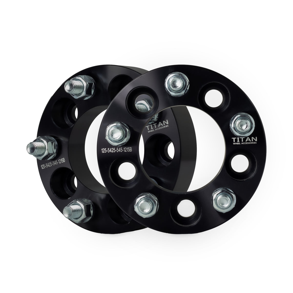 32mm (1.25") 5x108 (5x4.25) To 5x114.3 (5x4.5) Wheel Adapters | 12x1.5 Studs — pair of 2