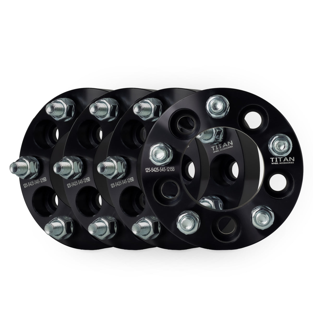 32mm (1.25") 5x108 (5x4.25) To 5x114.3 (5x4.5) Wheel Adapters | 12x1.5 Studs — set of 4