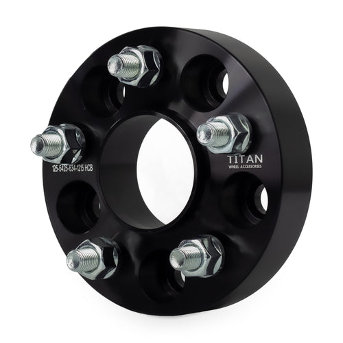 1.25" (32mm) Wheel Spacers for Jaguar F S X Type XE XF XJ XK | 5x4.25 (5x108) | 63.4 Hubcentric — front three-quarter view