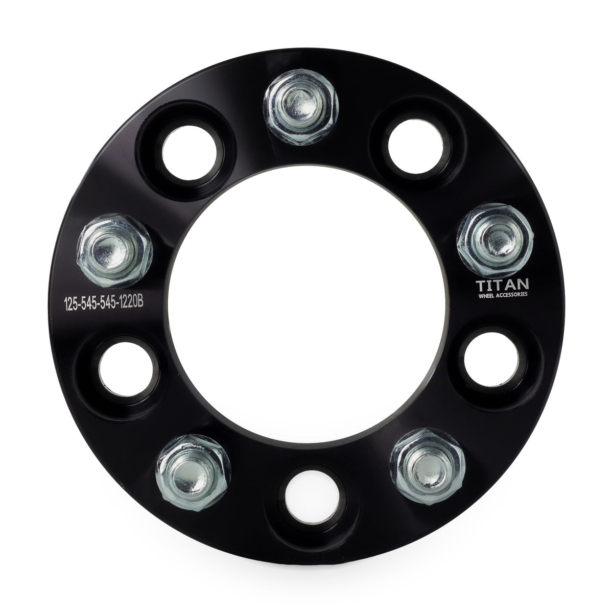 1.25" (32mm) Wheel Spacers for Jeep Wrangler TJ YJ XJ KJ | 5x4.5 (5x114.3) | 1/2x20 Studs — front view
