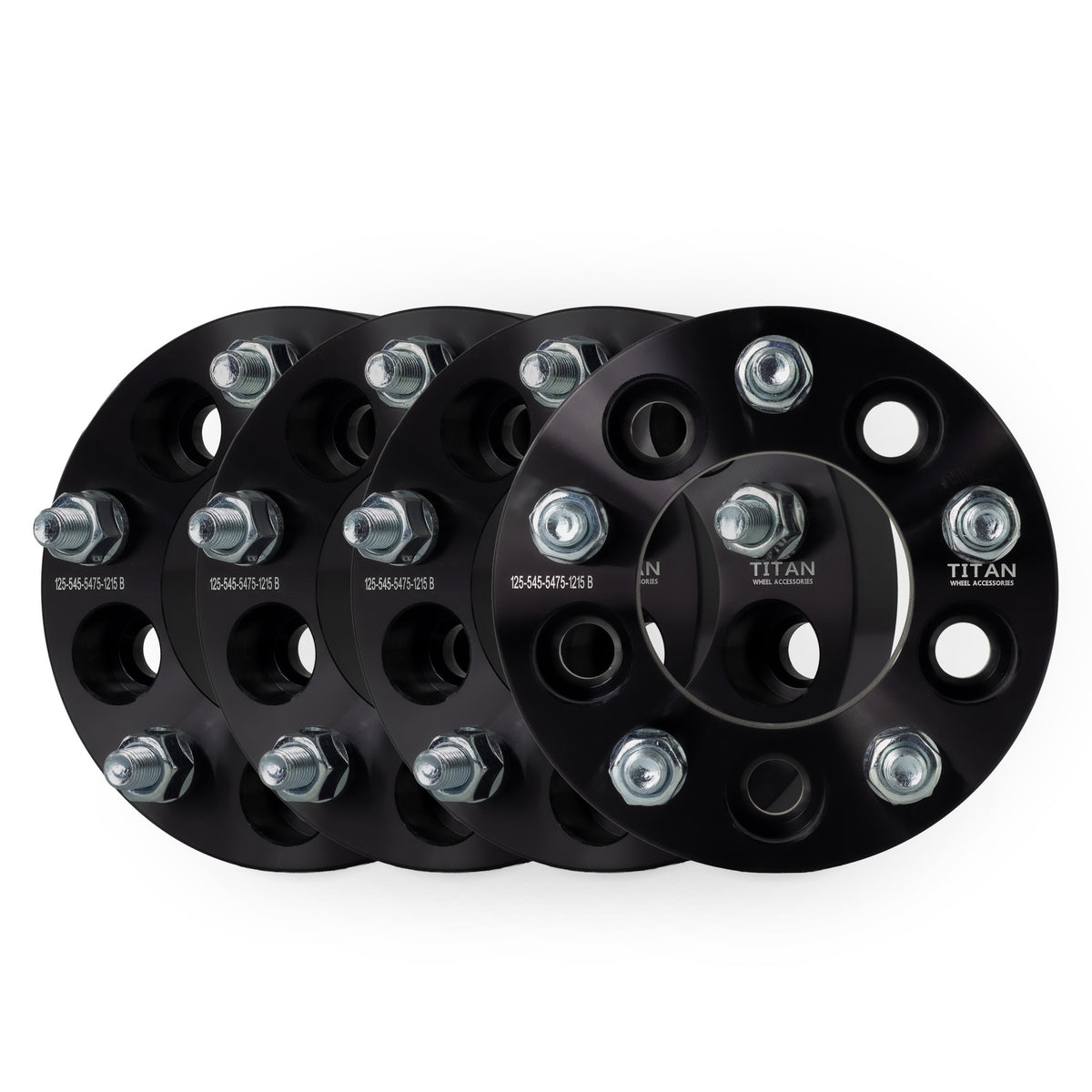 32mm (1.25") 5x114.3 (5x4.5) To 5x120 (5x4.75) Wheel Adapters | 12x1.5 Studs — set of 4