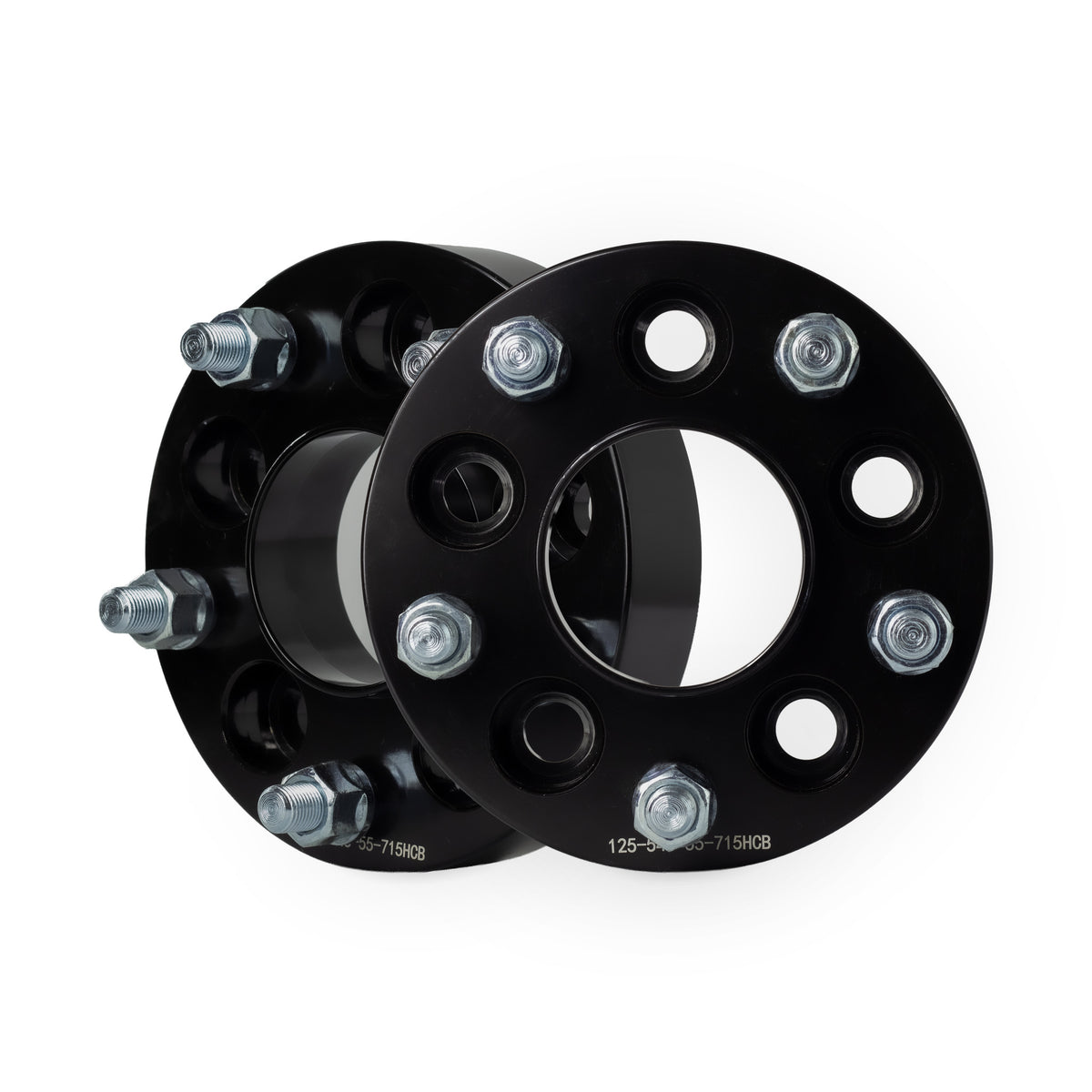 1.25" 5x4.5 to 5x5 Wheel Adapters for Jeep | JK Wheels on TJ YJ KK SJ | 71.5 Hubcentric | 1/2x20 Studs — pair of 2