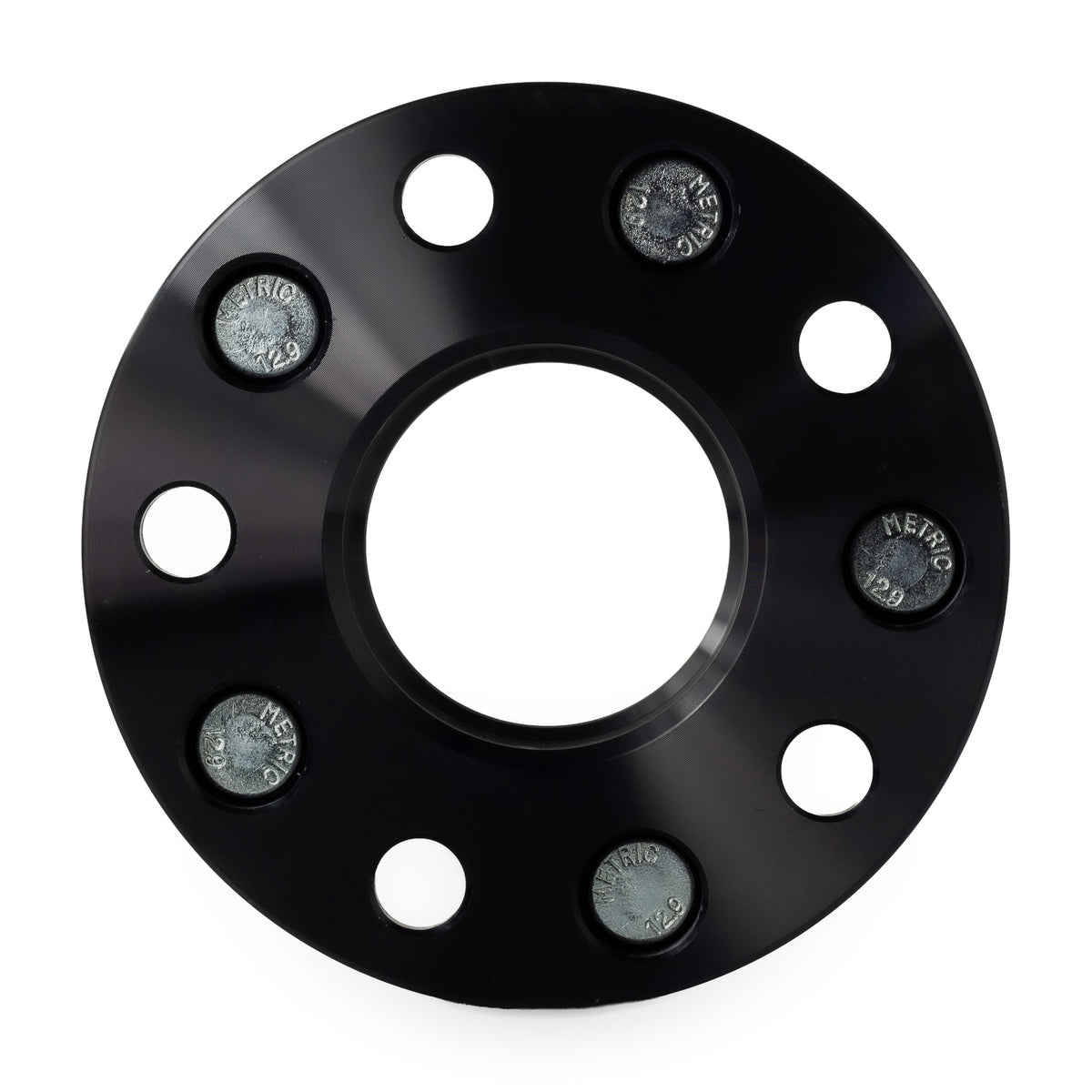 1.25" 5x4.5 to 5x5 Wheel Adapters for Jeep | JK Wheels on TJ YJ KK SJ | 71.5 Hubcentric | 1/2x20 Studs — rear view