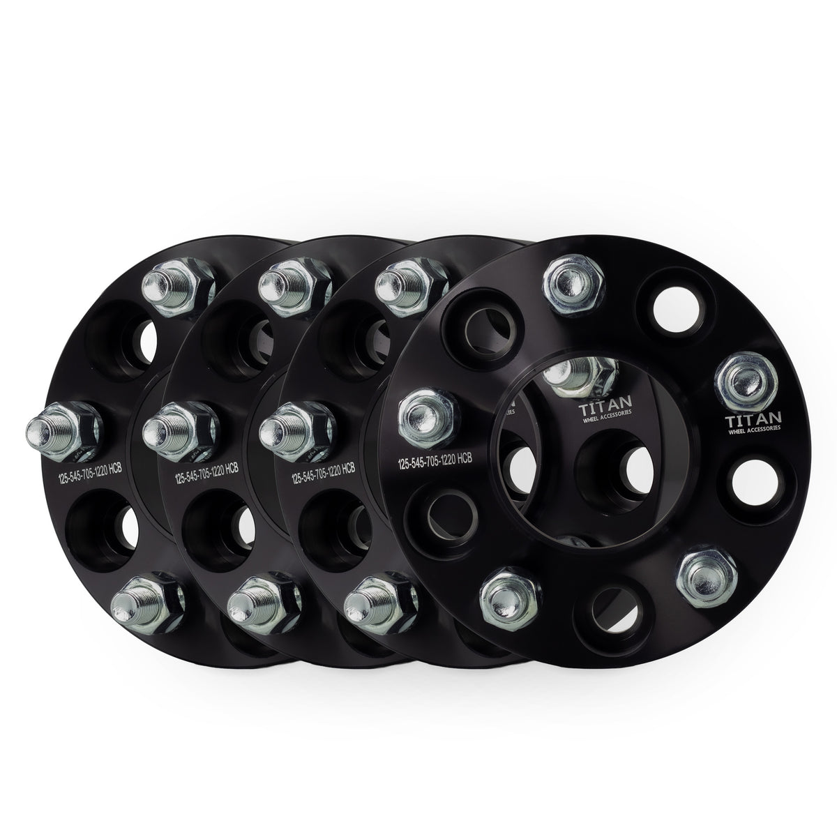 1.25" (32mm) Wheel Spacers for Ford Mustang Ranger Edge Explorer | 5x4.5 (5x114.3) | 70.5 Hubcentric |1/2x20 Studs — set of 4