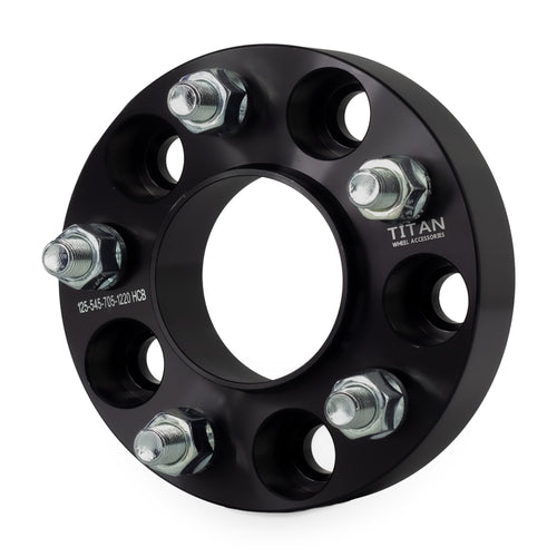 1.25" (32mm) Wheel Spacers for Ford Mustang Ranger Edge Explorer | 5x4.5 (5x114.3) — front three-quarter view