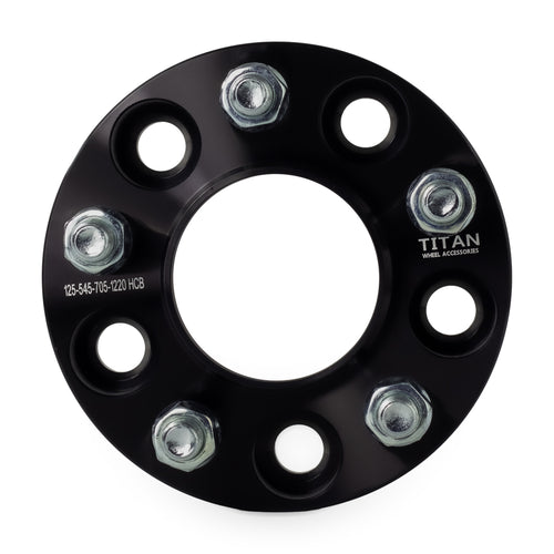1.25" (32mm) Wheel Spacers for Ford Mustang Ranger Edge Explorer | 5x4.5 (5x114.3) | 70.5 Hubcentric — front view