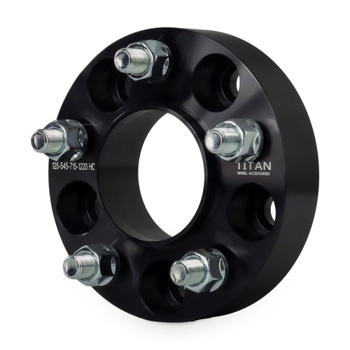 1.25" (32mm) Wheel Spacers for Wrangler TJ YJ XJ KJ | 5x4.5 (5x114.3) | 71.5 Hubcentric — front three-quarter view