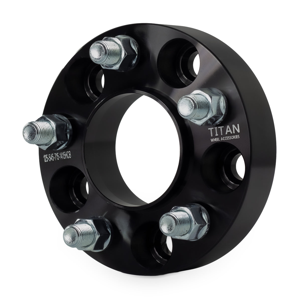 1.25" (32mm) Wheel Spacers for Chrysler 300 Dodge Charger Challenger | 5x4.5 |14x1.5 — front three-quarter view