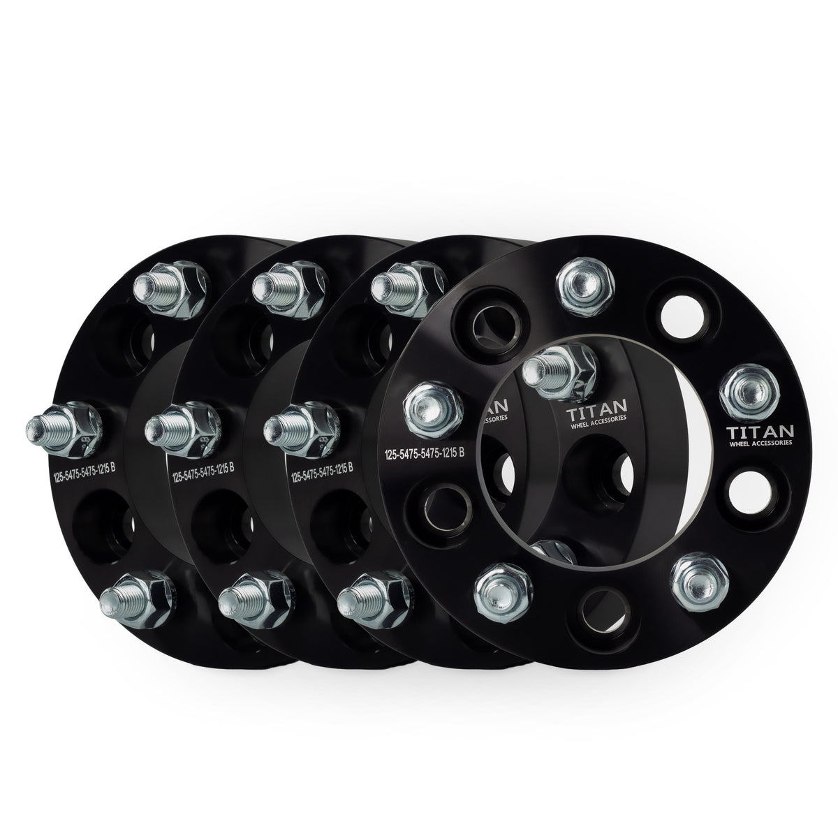 32mm (1.25") 5x4.75 (5x120) To 5x4.5 (5x114.3) Wheel Adapters | 12x1.5 Studs — set of 4