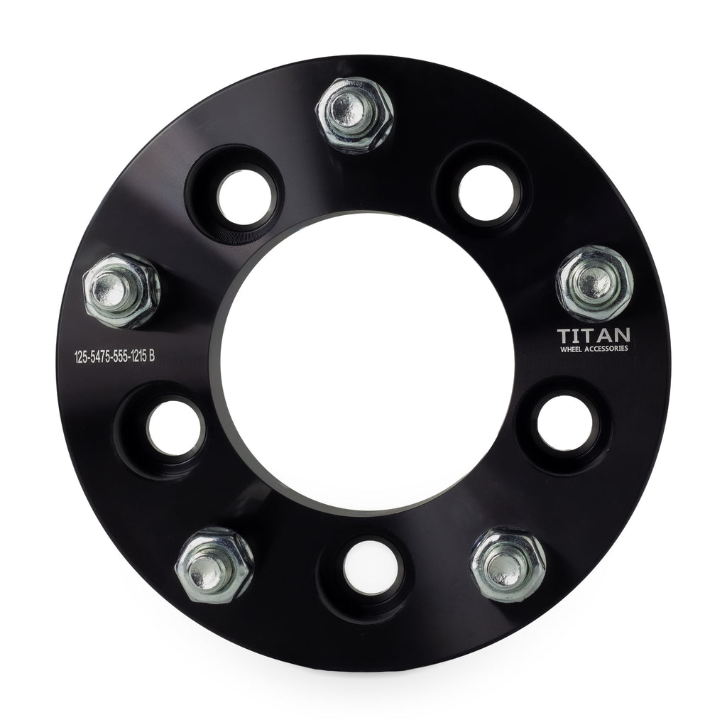 32mm (1.25") 5x4.75 (5x120) To 5x5.5 (5x139.7) Wheel Adapters | 12x1.5 Studs — front view