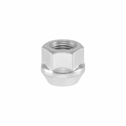 14x1.5 Open Bulge Acorn 13/16 Head Silver Lug Nuts — view 4