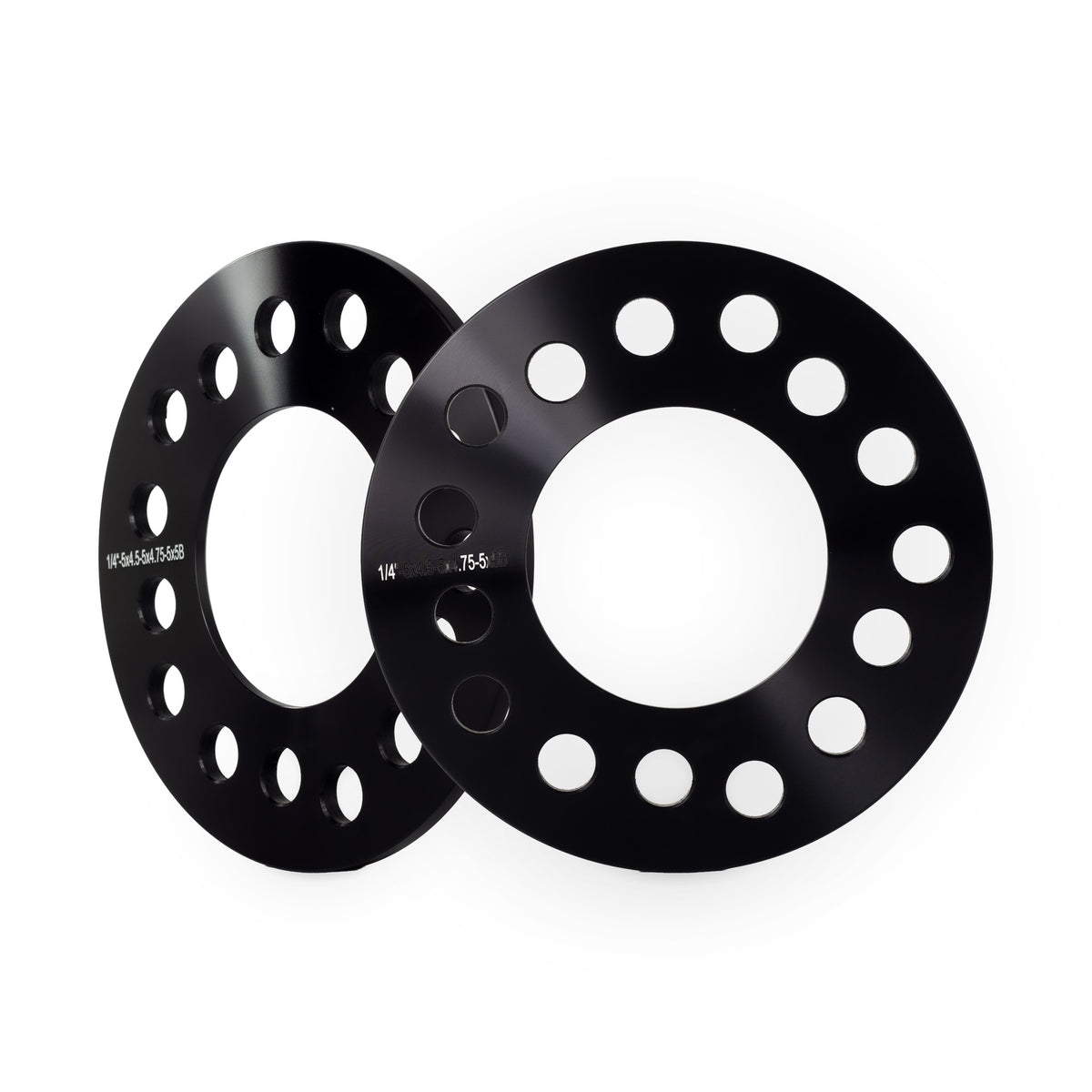 1/4" Wheel Spacers for Ford Mustang Ranger Explorer | Universal 5x4.5, 5x4.75 & 5x5 — pair of 2