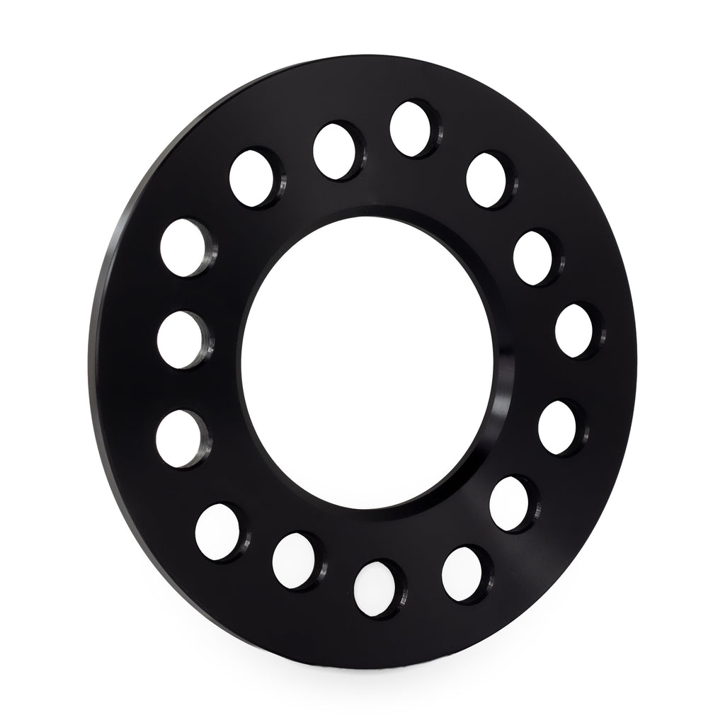 1/4" Wheel Spacers for Camaro Corvette S10 Blazer S15 Jimmy | 5x4.75 (5x120) — rear three-quarter view