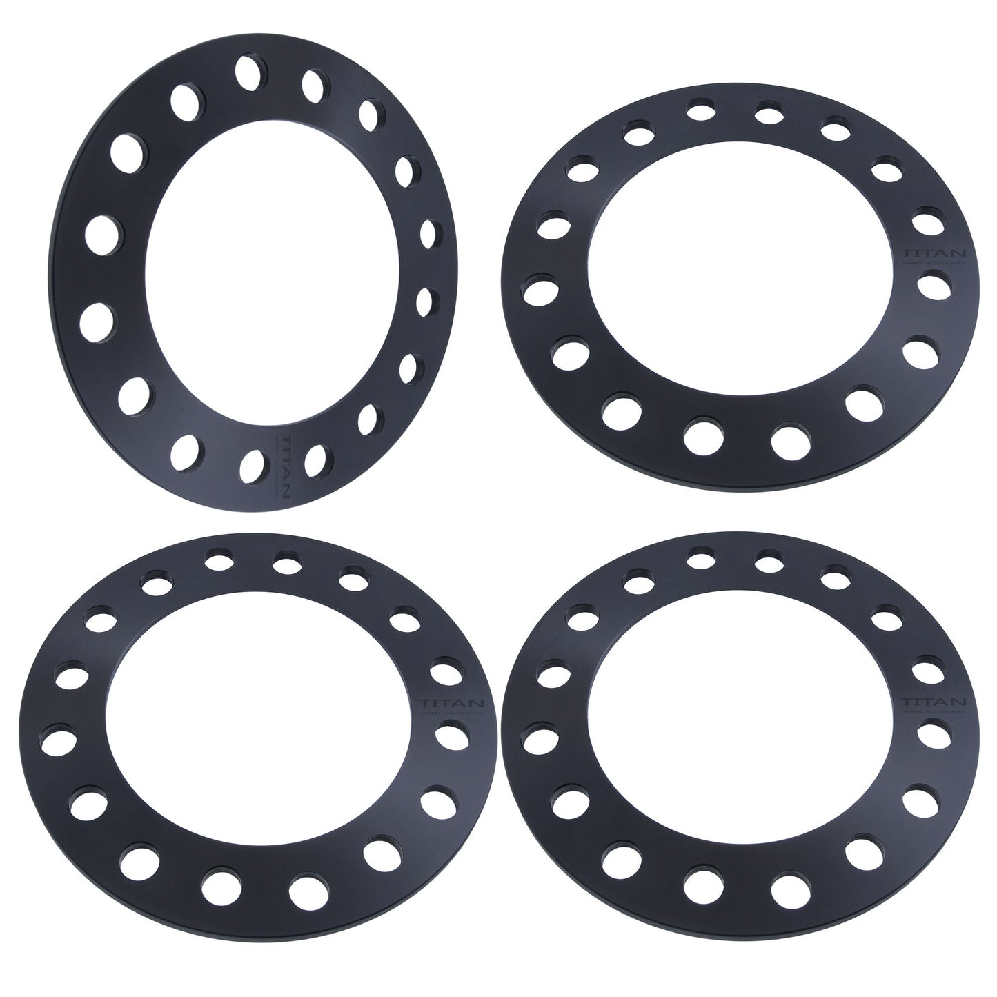 1/4" Wheel Spacers for Chevy Silverado GMC Sierra Yukon Dodge Ram | Dual Drilled 8x180 and 8x6.5 |