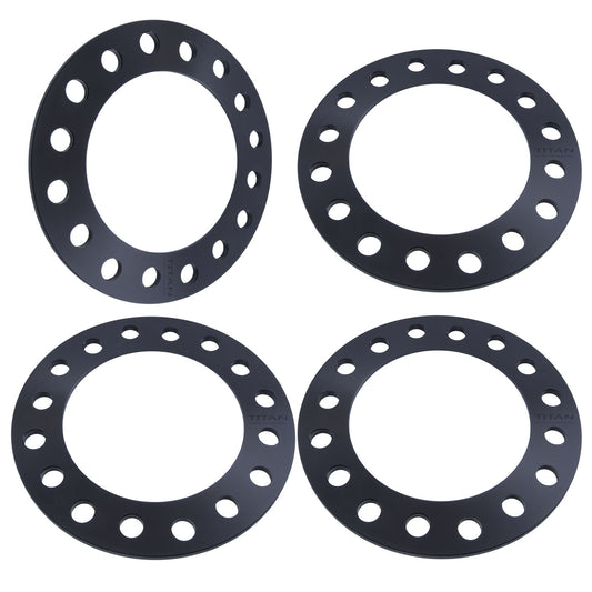 1/4" Wheel Spacers for Chevy Silverado GMC Sierra Yukon Dodge Ram | Dual Drilled 8x180 and 8x6.5 |