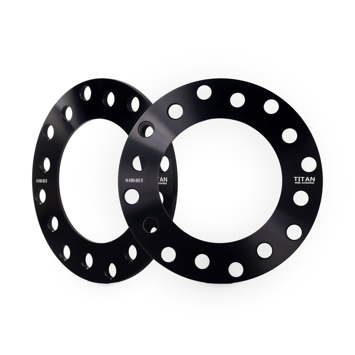 1/4" Wheel Spacers for Chevy Silverado GMC Sierra Yukon Dodge Ram | Dual Drilled 8x180 and 8x6.5 — pair of 2