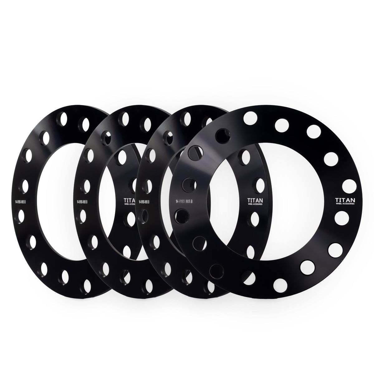 1/4" Wheel Spacers for Chevy Silverado GMC Sierra Yukon Dodge Ram | Dual Drilled 8x180 and 8x6.5 — set of 4