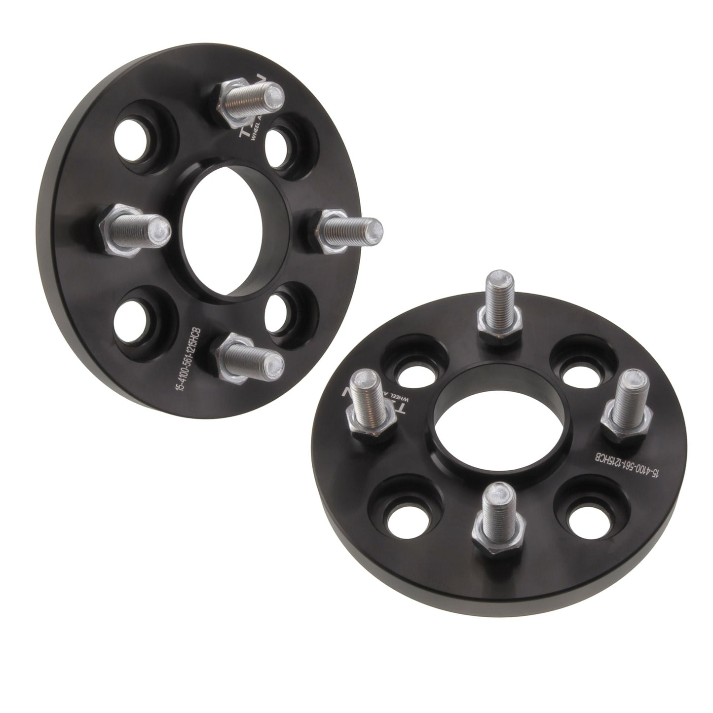 15mm Wheel Spacers for Honda Civic Mitsubishi Lancer | 4x100 | 56.1 Hubcentric | 12x1.5 Studs |