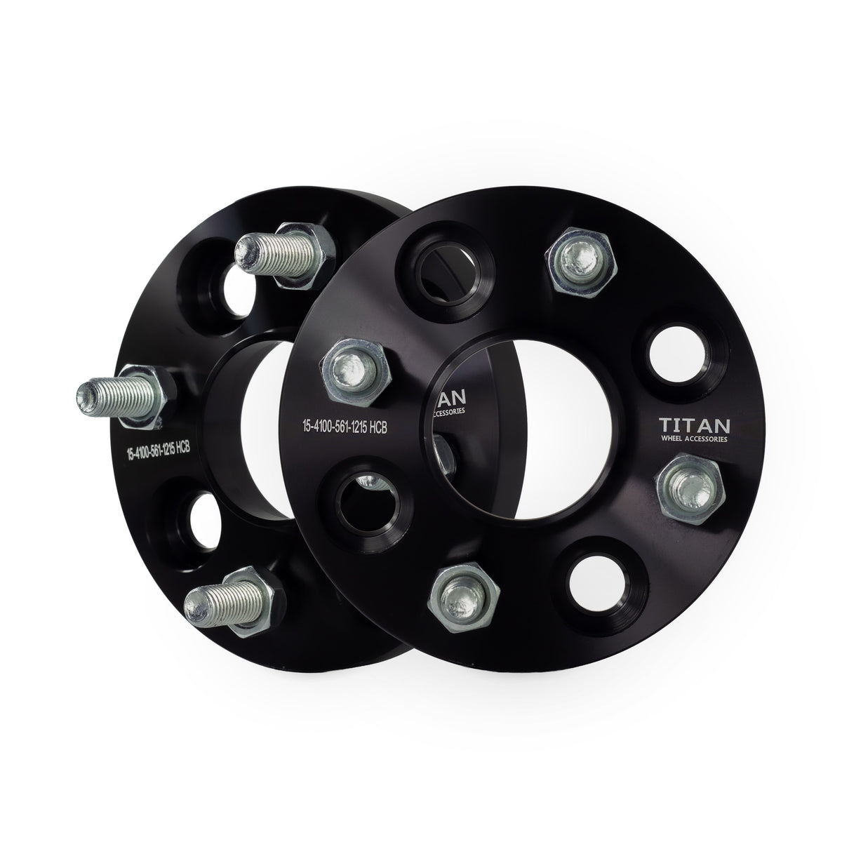 15mm Wheel Spacers for Honda Civic Mitsubishi Lancer | 4x100 | 56.1 Hubcentric | 12x1.5 Studs — pair of 2